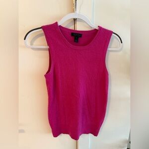 Saks Fifth Avenue Black Label Pink Cashmere Crewneck Tank
